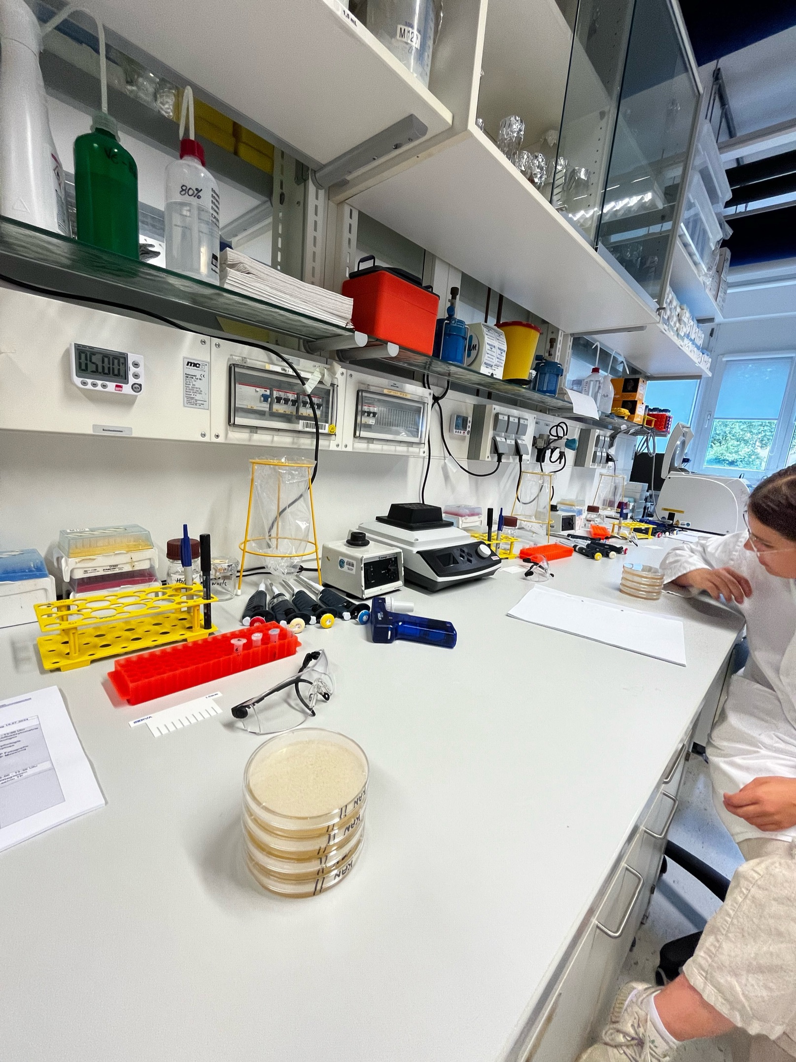 Arbeitsplatz im Life-Sciene-Lab